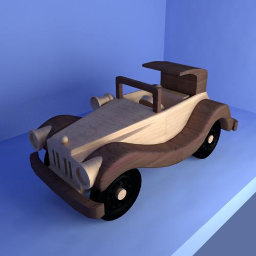 Wooden Car on the Shelf preview image